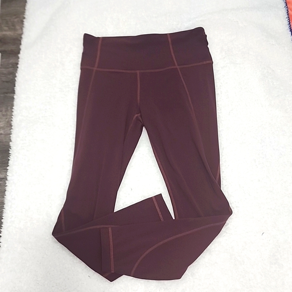 Athleta size small maroon leggings